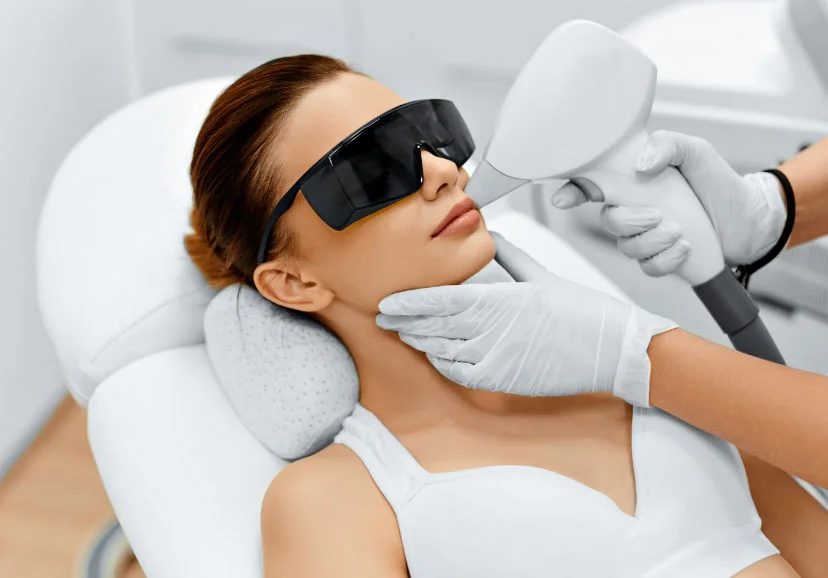 Photo of a laser treatment